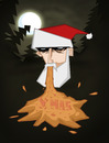 Cartoon: Xmas (small) by Playa from the Hymalaya tagged xmas,christmas,weihnachten,santa,claus,weihnachtsmann,vomit,barf,kotzen,forest,wald,moon,mond,fir,tree,tanne