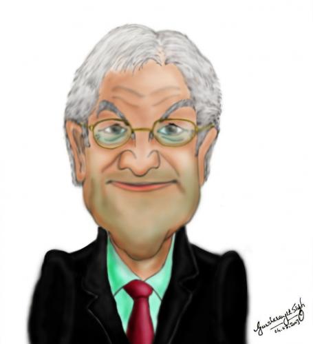 Cartoon: Frank-Walter Steinmeier (medium) by gursharanthecartoonist tagged frank,walter,steinmeier