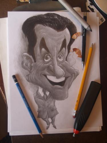 Cartoon: Nicolas Sarkozy (medium) by tamer_youssef tagged nicolas,sarkozy,france,eu,politics,catoon,caricature,portrait,pencil,art,sketch,by,tamer,youssef,egypt