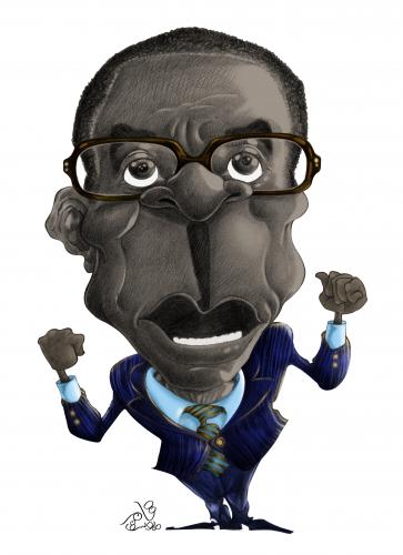 Cartoon: Robert Mugabe (medium) by tamer_youssef tagged robert,gabriel,mugabe,zimbabwe,politics,religion,catoon,caricature,portrait,pencil,art,sketch,by,tamer,youssef,egypt