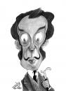 Cartoon: Salvador Dali (small) by tamer_youssef tagged salvador dali spain by tamer youssef cartoon caricature portrait pencil art sketch