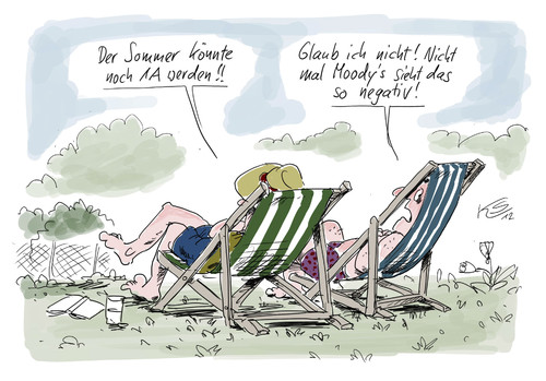 Cartoon: 1A! (medium) by Stuttmann tagged moodys,ratingagenturen