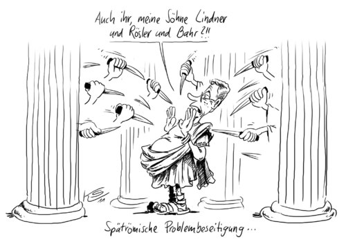 Cartoon: Auch ihr (medium) by Stuttmann tagged westwelle,rücktritt,fdp,westwelle,rücktritt,fdp