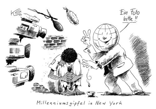 Cartoon: Foto (medium) by Stuttmann tagged millennium,gipfel,new,york,summit,millennium,gipfel,new york,summit,new,york
