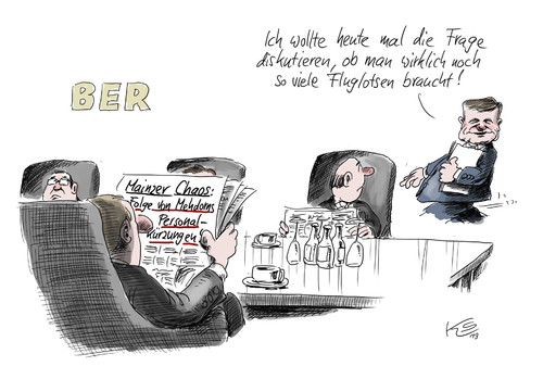 Cartoon: Frage (medium) by Stuttmann tagged ber,flughafen,berlin,mehdorn,mainz,deutsche,bahn