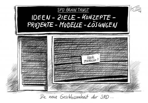 Cartoon: Geschlossen (medium) by Stuttmann tagged spd,brain,trust,steinmeier,müntefering,spd,frank walter steinmeier,kanzler,kandidat,franz müntefering,parteitag,partei,parteien,sozialdemokraten,linkspartei,linke,kanzlerkandidat,kanzlerkandidatur,frank,walter,steinmeier,franz,müntefering,duo,team,teamwork,konzept,modell,lösung,strategie,führungsstrategie,führung,geschlossenheit