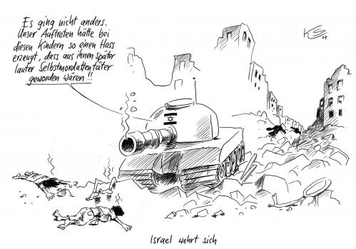 Cartoon: Israel wehrt sich (medium) by Stuttmann tagged israel,gaza,gazastreifen,palästina,hamas,krieg,selbstmordattentäter,attentäter,selbstmordattentäter,israel,gaza,gazastreifen,hamas,krieg,militär,gewalt,abwehr