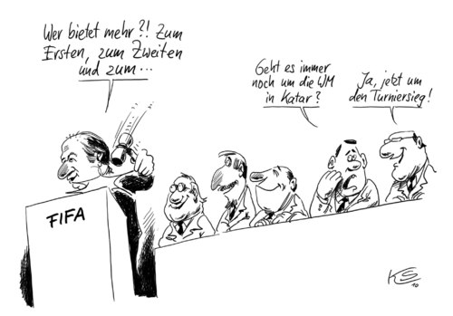 Cartoon: Katar (medium) by Stuttmann tagged wm,fußball,katar,blatter,fifa,fifa,blatter,katar,fußball,wm,fussball,sport,weltmeisterschaft