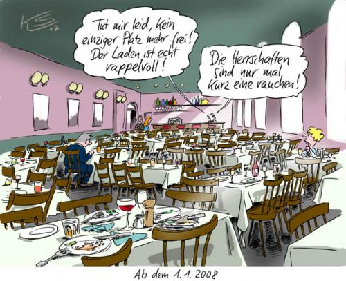 Cartoon: Kneipe (medium) by Stuttmann tagged rauchverbot,kneipe,no,smoking,restaurant,gastronomie,rauchverbot,rauchen,sucht,kneipe,gesundheit,kundschaft,deutschland