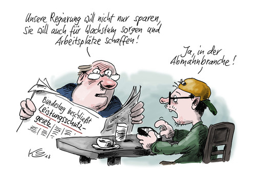 Cartoon: Leistungsschutz (medium) by Stuttmann tagged leistungsschutzgesetz
