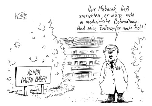 Cartoon: Mubarak (medium) by Stuttmann tagged mubarak,ägypten,mubarak,ägypten