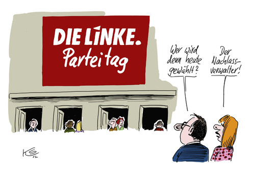 Cartoon: Nachlassverwalter (medium) by Stuttmann tagged linke