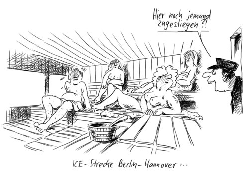 Sauna By Stuttmann Politics Cartoon TOONPOOL