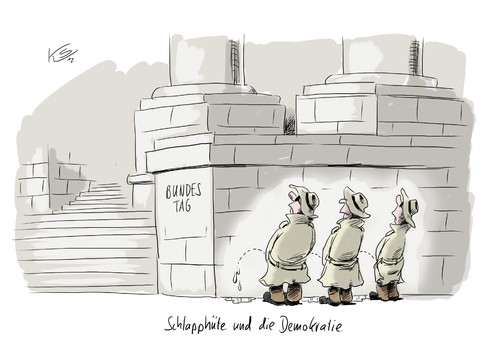 Cartoon: Schlapphüte (medium) by Stuttmann tagged nsu,verfassungsschutz,rechtsextreme