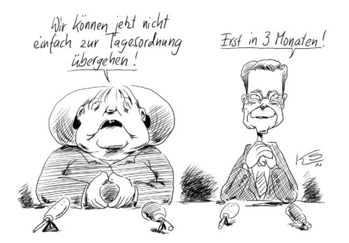 Cartoon: Tagesordnung (medium) by Stuttmann tagged tagesordnung,merkel,westerwelle,tagesordnung,angela merkel,guido westerwelle,angela,merkel,guido,westerwelle