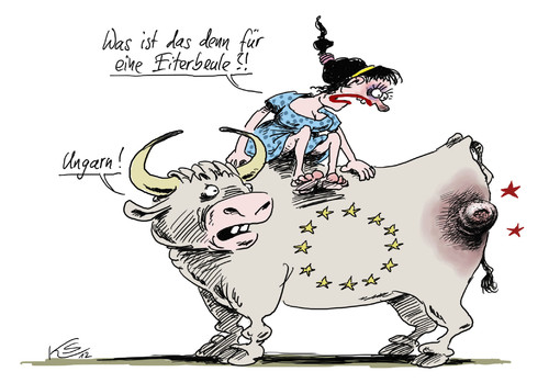 Cartoon: Ungarn (medium) by Stuttmann tagged ungarn,hungary