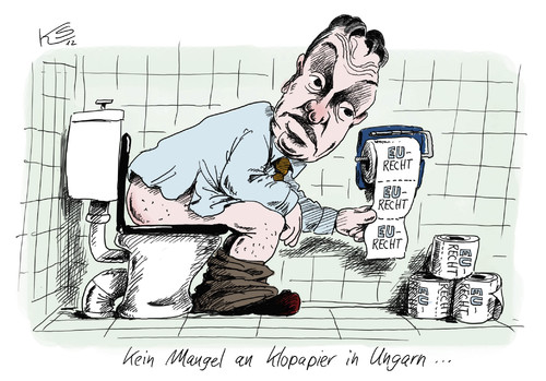 Cartoon: Ungarn (medium) by Stuttmann tagged ungarn,hungary,eu,recht