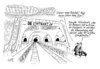 Cartoon: Bahnhof (small) by Stuttmann tagged stuttgart,21,bahnhof,db,deutsche,bahn,ice