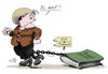 Cartoon: Fußfessel (small) by Stuttmann tagged esm,fiskalpakt,merkel