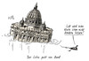 Cartoon: Lotse (small) by Stuttmann tagged papst,vatikan
