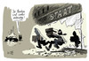 Cartoon: Randale (small) by Stuttmann tagged randale,england,banken,bank