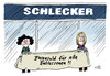 Cartoon: Schlecker (small) by Stuttmann tagged schlecker,insolvenz,entlassungen,ehrensold,wulff