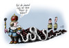 Cartoon: Schleppe (small) by Stuttmann tagged wahlen,bundestagswahl,merkel,mutti,koalition,gabriel,trittin,schwarzrot,schwarzgrün