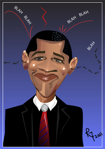 Cartoon: The Obama Balancing Act (medium) by remyfrancis tagged personality,political,president,usa,obama,barack