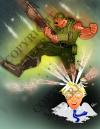 Cartoon: Dreams of a Nurd (small) by remyfrancis tagged illustration,drawing,freehand,war,soldier,dream,boy,nurd,fantasy,gaming,caricature,cartoony,vector