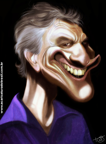 Cartoon: Caetano Veloso (medium) by Toni DAgostinho tagged caetano,veloso