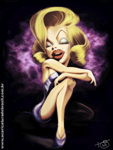 Cartoon: Marilyn Monroe (medium) by Toni DAgostinho tagged marilyn,monroe