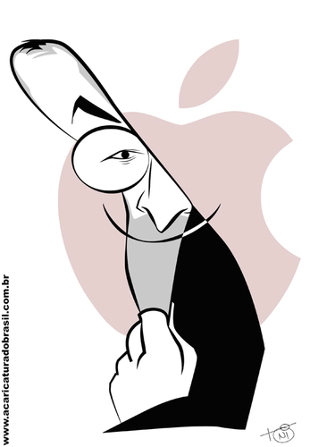 Cartoon: Steve Jobs (medium) by Toni DAgostinho tagged steve,jobs
