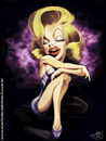 Cartoon: Marilyn Monroe (small) by Toni DAgostinho tagged marilyn monroe