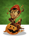 Cartoon: Saci X Halloween (small) by Toni DAgostinho tagged saci