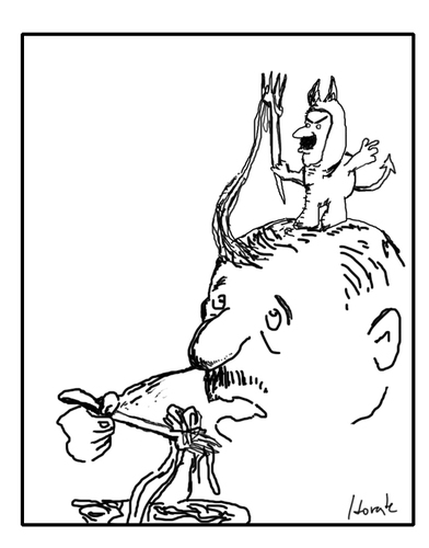 Cartoon: diablo (medium) by horate tagged something