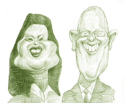 Cartoon: Keiko and PPK (medium) by horate tagged peru