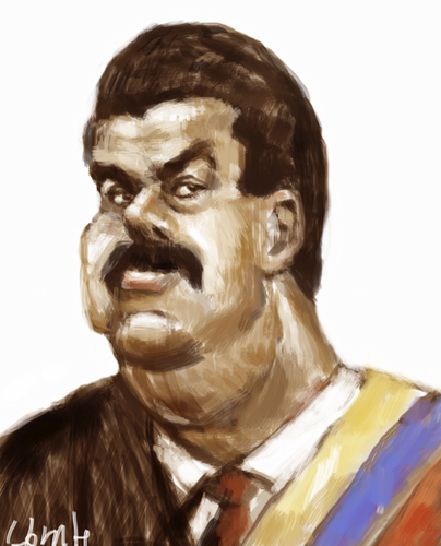 Cartoon: Nicolas Maduro (medium) by horate tagged politic