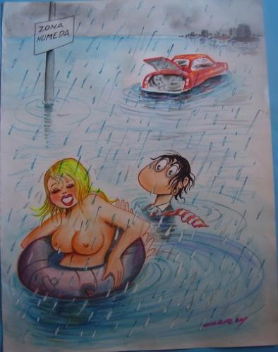 Cartoon: LLUVIA (medium) by pepeantartico tagged comics,tebeo,manga,historietas,cartoons