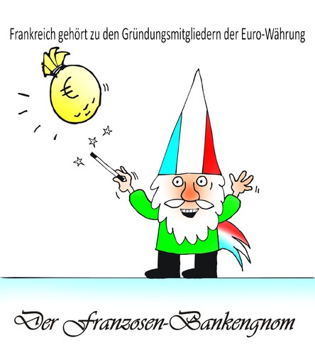 Cartoon: französischer finanz gnom (medium) by martin guhl tagged französischer,finanz,gnom