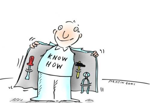 Cartoon: knowhow werkzeuge clever (medium) by martin guhl tagged knowhow,werkzeuge,clever