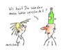 Cartoon: alkohol wein man frau lady man (small) by martin guhl tagged alkohol,wein,man,frau,lady,wine,relations
