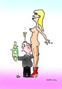 Cartoon: champagne lady sex cartoon (small) by martin guhl tagged champagne,lady,sex,cartoon,martin,guhl
