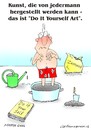 Cartoon: do it yourself heimwerken amateu (small) by martin guhl tagged do,it,yourself,heimwerken,amateut,laie,arbet,basteln,karikatur,cartoon,zement,beton