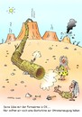 Cartoon: fernwaerme energie strom gasturb (small) by martin guhl tagged fernwaerme,energie,strom,gasturbine,umwelt,steinzeit