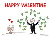 Cartoon: happy valentine geld glueck lieb (small) by martin guhl tagged happy,valentine,geld,glueck,liebe