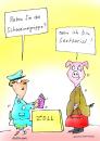 Cartoon: schweinegrippe zoll sextourist (small) by martin guhl tagged schweinegrippe,zoll,sextourist
