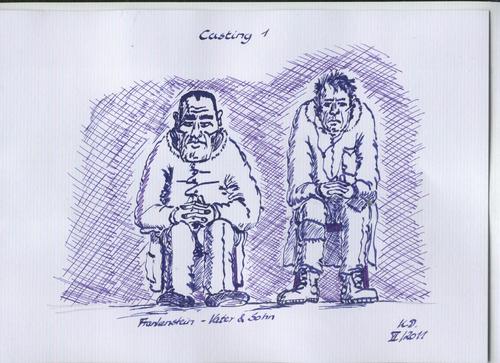 Cartoon: Casting in B. (medium) by tobelix tagged casting,stars,newcomer,talente,talentfrei,altbekannt,wellknown,tobelix