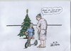 Cartoon: falsches Weihnachtsgeschenk (small) by tobelix tagged geschenk falsch weihnachten nachdenken present wrong christmas thinking about tobelix