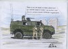 Cartoon: Truppenbesuch (small) by tobelix tagged verteidigungsminister,zu,guttenberg,und,frau,kerner,truppenbesuch,tobelix