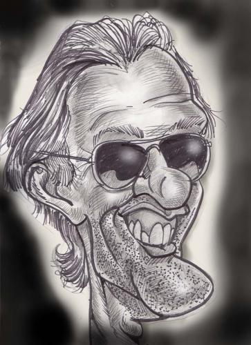 Cartoon: Peter Fonda Caricature (medium) by subwaysurfer tagged peter,fonda,caricature,cartoon,humorous,illutration